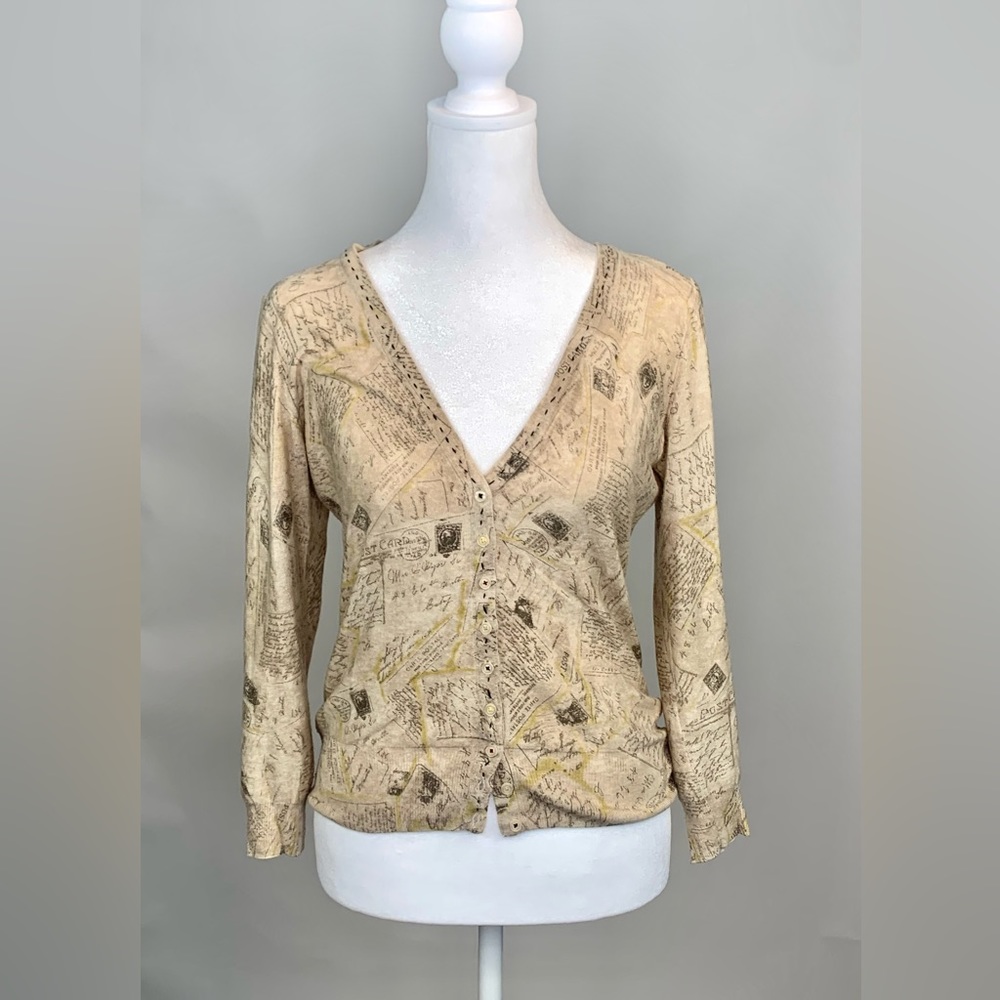 Anthropologie Guinevere Postcard Cardigan Size S